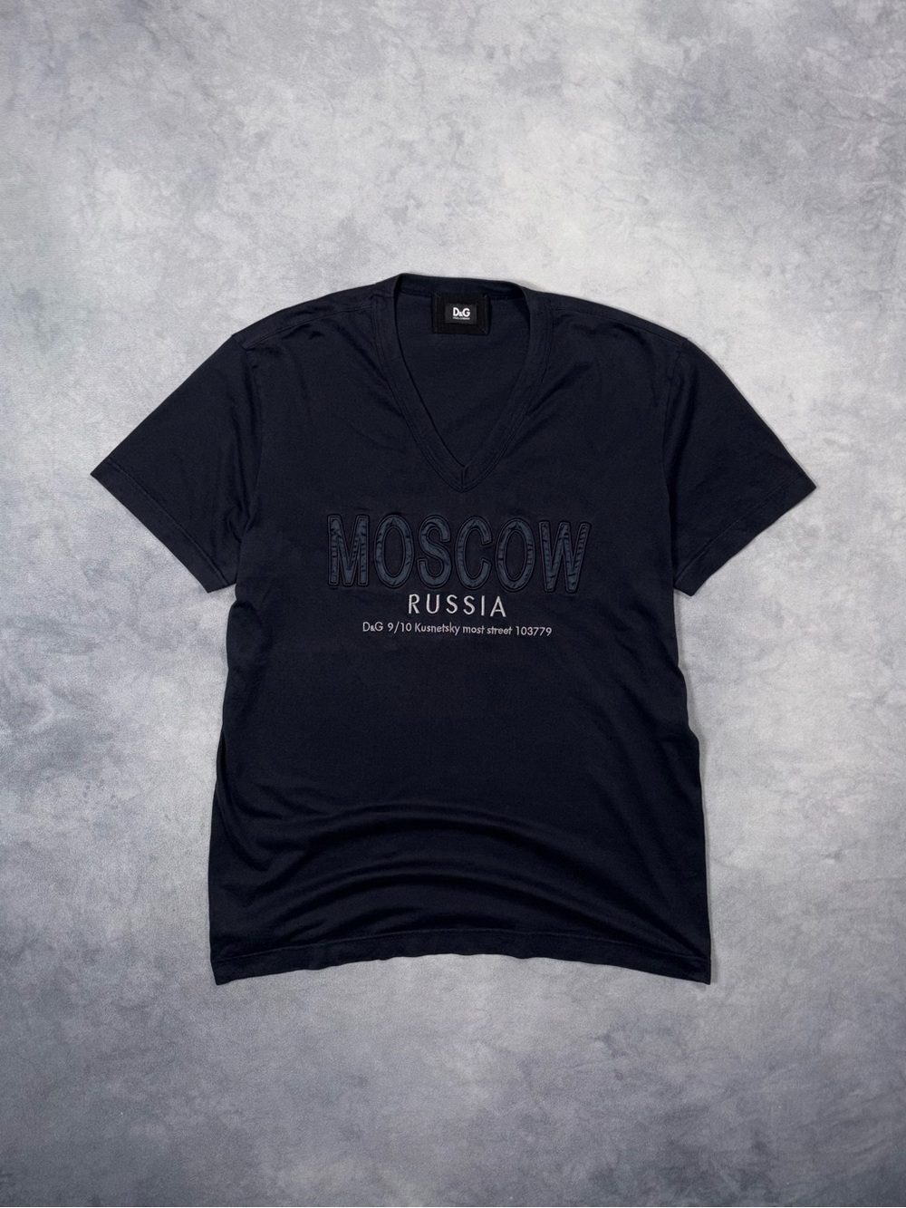 RARE Dolce&Gabanna D&G Russia Moscow 2010 V Neck Vintage Opening T Shirt